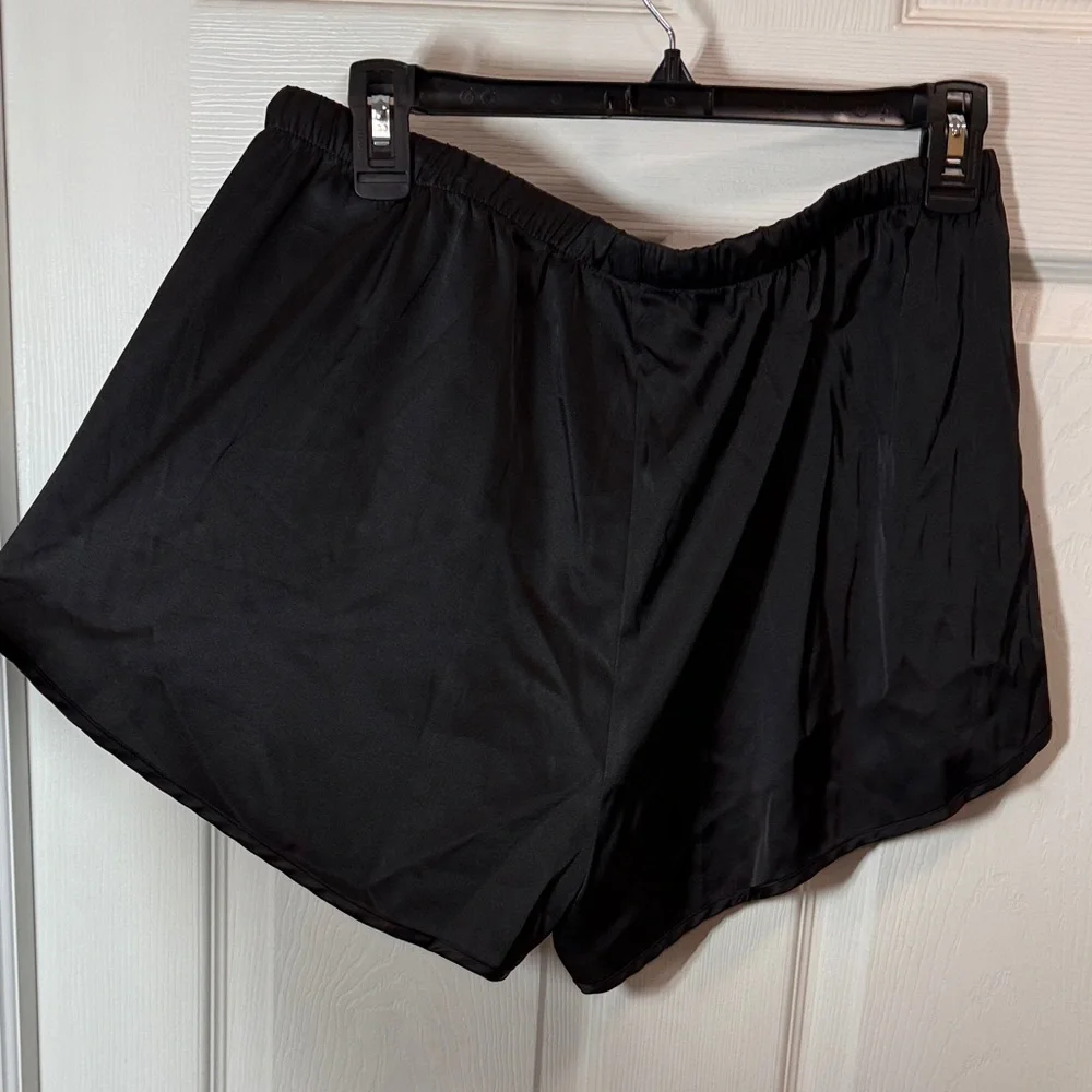 Ekouaer Black Satin Pajama Set - Picture 9 of 11